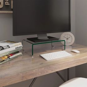 TV Stand / Monitor Riser Glass Clear 15.7"x9.8"x4.3"