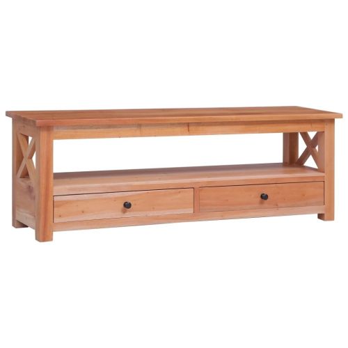 TV Stand 47.2"x11.8"x15.7" Solid Wood Mahogany