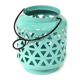 Stratton Home DÃ©cor Teal Blue Metal Candle Holder