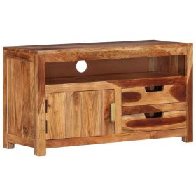 TV Stand 35.4"x13.6"x19.7" Solid Wood Acacia