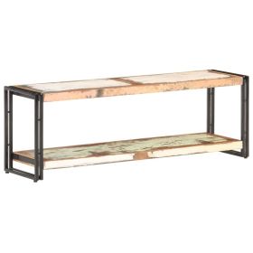 TV Stand 47.2"x11.8"x15.7" Solid Wood Reclaimed (Color: Black)