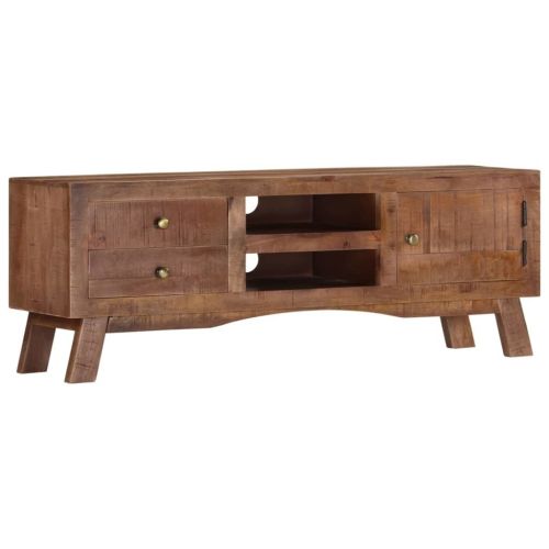 TV Stand 43.3"x11.8"x15.7" Rough Mango Wood